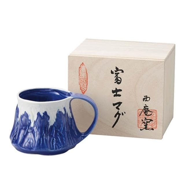 【西庵窯】美濃燒富士山馬克杯系列-紅富士/青富士（1入；水杯 手工製作 送禮 紀念品 茶杯 水杯 母親節禮物）