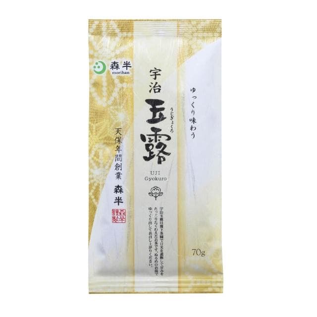 【森半】宇治玉露茶葉 70g/包(甘醇 回甘 京都宇治產 高級綠茶 熱泡 冷泡茶 茶葉推薦 冷飲 日本茶)