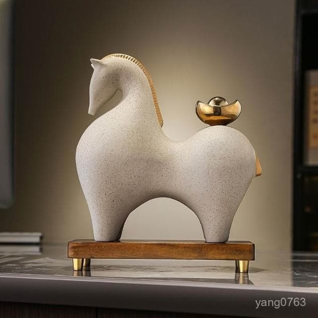 熱銷 馬上有錢擺件新中式客廳博古架酒櫃裝飾品辦公室擺設開業喬遷禮物 入厝禮物 招財 招財擺飾 馬上有錢 玄關 喬遷禮物