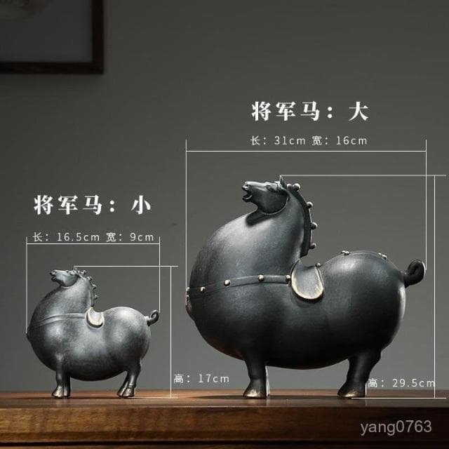 熱銷 創意辦公室擺件客廳桌麵動物馬工藝品招財陶瓷傢居酒櫃裝飾擺設品 入厝禮物 招財 招財擺飾 馬上有錢 玄關 喬遷禮物