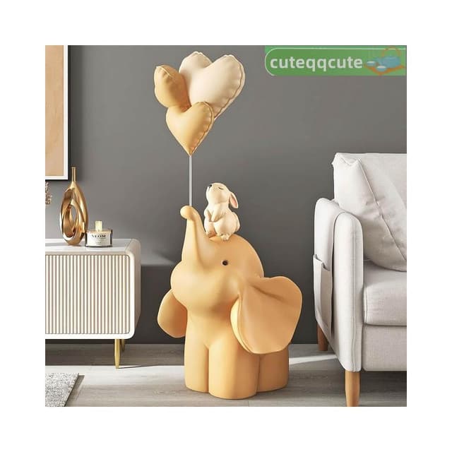 居家擺件 喬遷之喜 落地擺件 玄關擺件 桌上擺件 輕奢大象落地擺件工藝品客廳玄關沙發家居裝飾品喬遷新居禮物開業