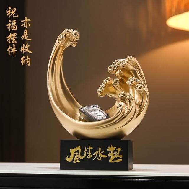 風生水起擺件 客廳招財裝飾 喬遷禮品 桌面裝飾 入宅擺件 入厝禮物 風水擺件