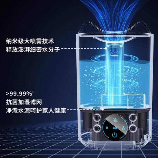 【百佳】加濕器 學生宿舍補水神器 淨化除菌納米噴霧 空氣大霧量 霧化器 家用 臥室 靜音 小型 桌面大容量