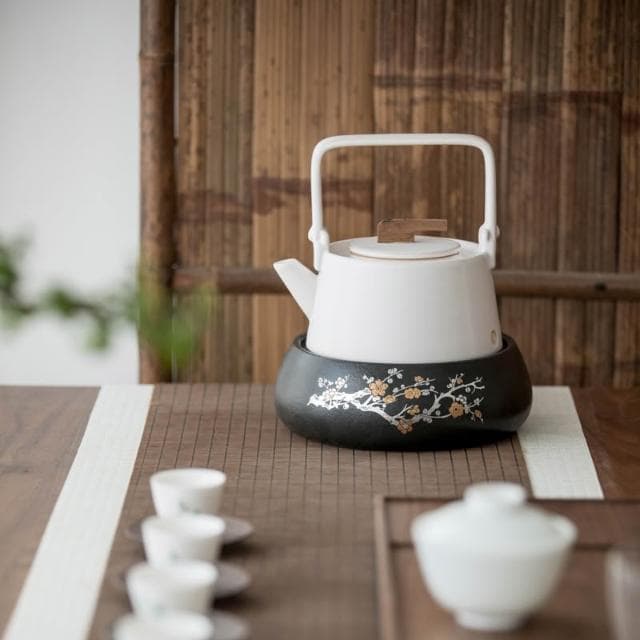 HMee 匯美 陶瓷燒水壺 電陶爐 煮茶器 家用陶瓷功夫茶具泡茶壺 溫茶煮茶壺套裝 陶瓷壺