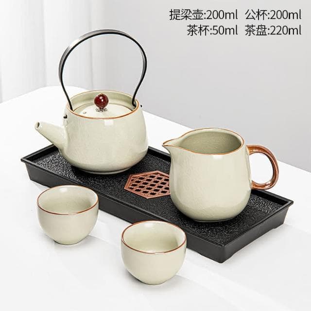 功夫茶具小套裝 家用 個人用 飯店單人飲泡茶一壺二杯乾泡茶盤台