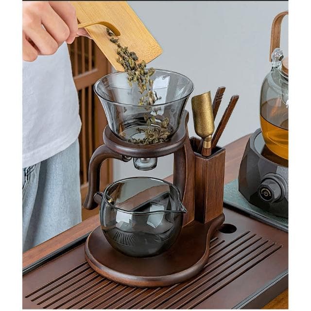 懶人泡茶神器 玻璃茶具 茶壺茶杯 家用功夫茶自動泡茶器 輕奢高檔茶具