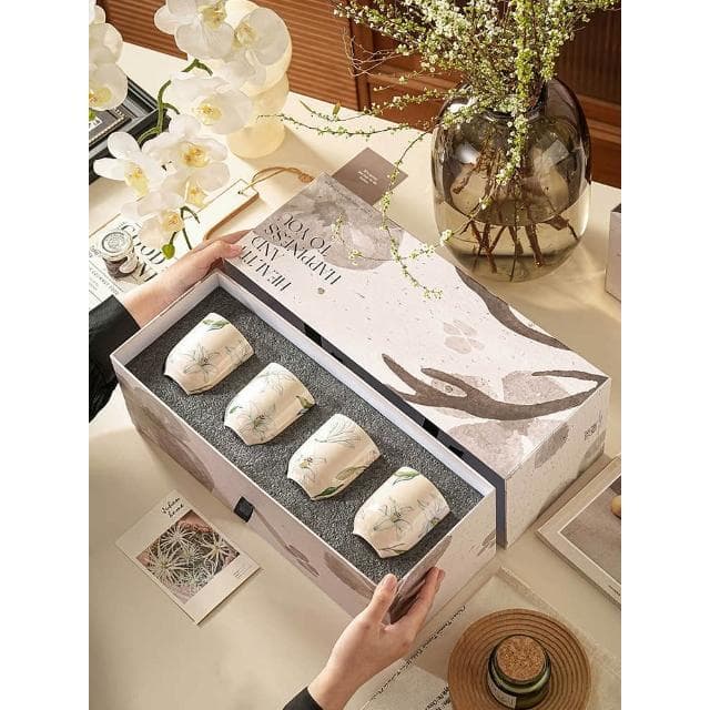 陶瓷茶具 喬遷新居陶瓷茶具套裝 家用客廳水杯 新婚禮物茶壺杯子結婚禮品