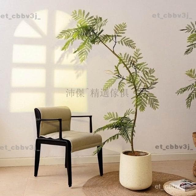 熱賣🌈藍花楹仿真綠植高端室內客廳門店網紅ins風裝飾大型落地盆栽仿生 盆栽 居傢裝飾 仿真植物 人造樹 假樹 假植物