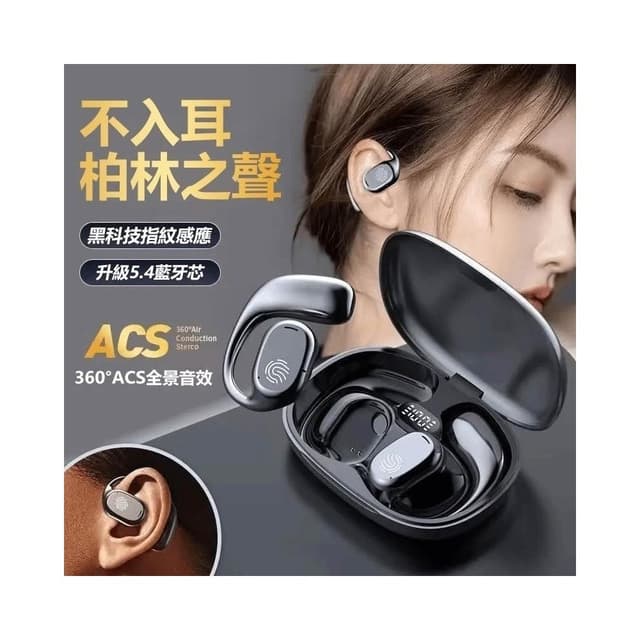 台灣現貨速發 隔日達 升級款 真骨偉導無線藍牙耳機 無線藍牙耳機 不傷耳 掛耳式 運動耳機 降噪耳機 防水防汗超長續航 藍芽無線耳機