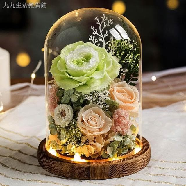 畢業禮物 情人節 多款經典 永生花 乾燥花 永生玫瑰玻璃罩 母親節 生日 聖誕節 交換禮物 玫瑰