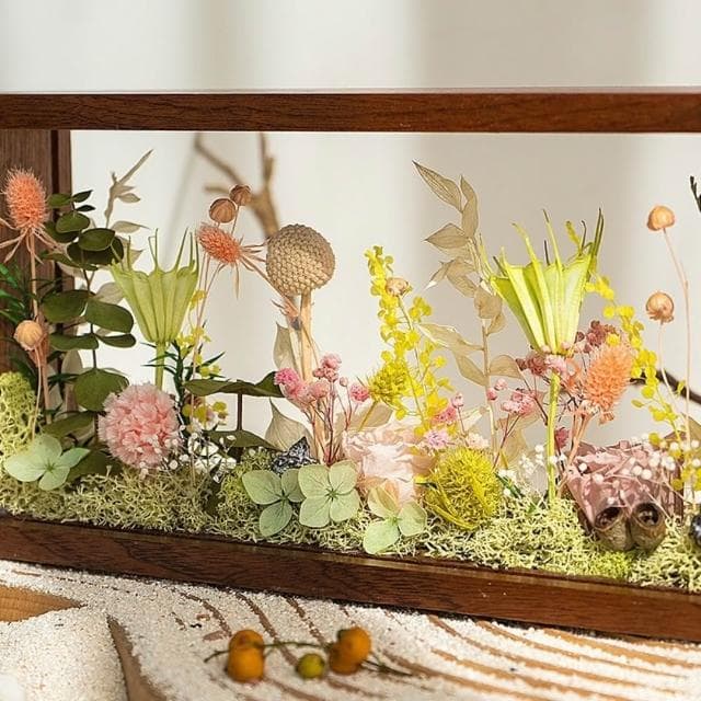 Quality 聚家 永生花相框 桌上擺件 乾花裝飾品 手工DIY材料包 家居裝飾品 生日禮物