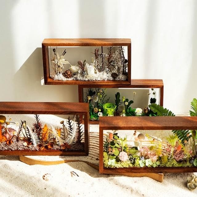 Quality 聚家 永生花相框 桌上擺件 乾花裝飾品 手工DIY材料包 家居裝飾品 生日禮物