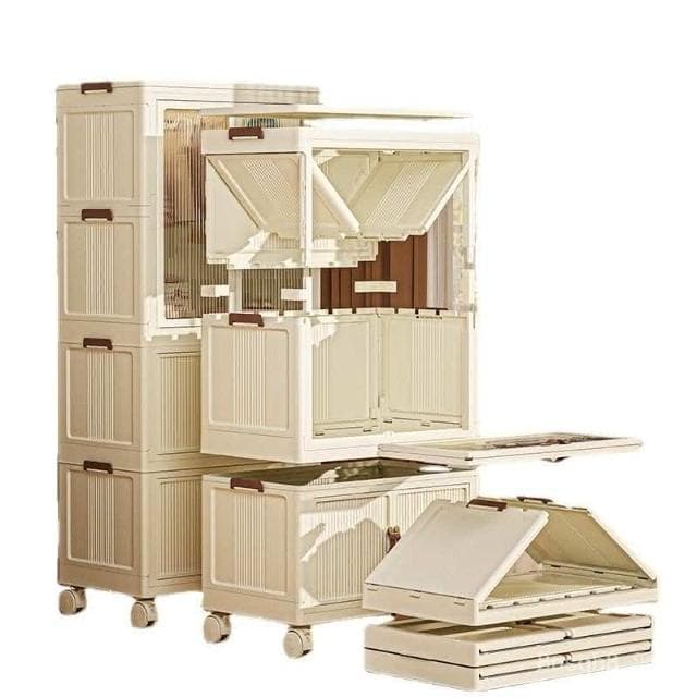 廠家直發 衣服收納櫃免安裝嬰兒衣櫃小衣櫥整理塑料家用零食儲物櫃