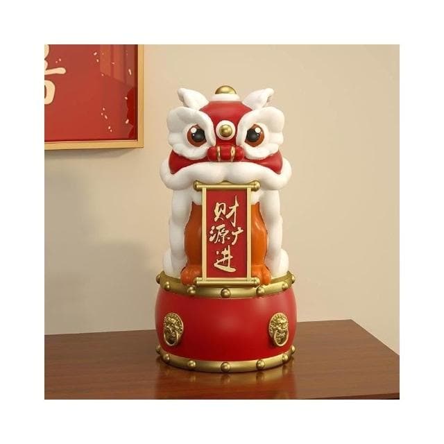 招財 國潮醒獅擺件 招財貓 舞獅  桌面 辦公室 收銀台 前台 招財裝飾品 開業 喬遷新居 開店財位禮物 招財裝飾品