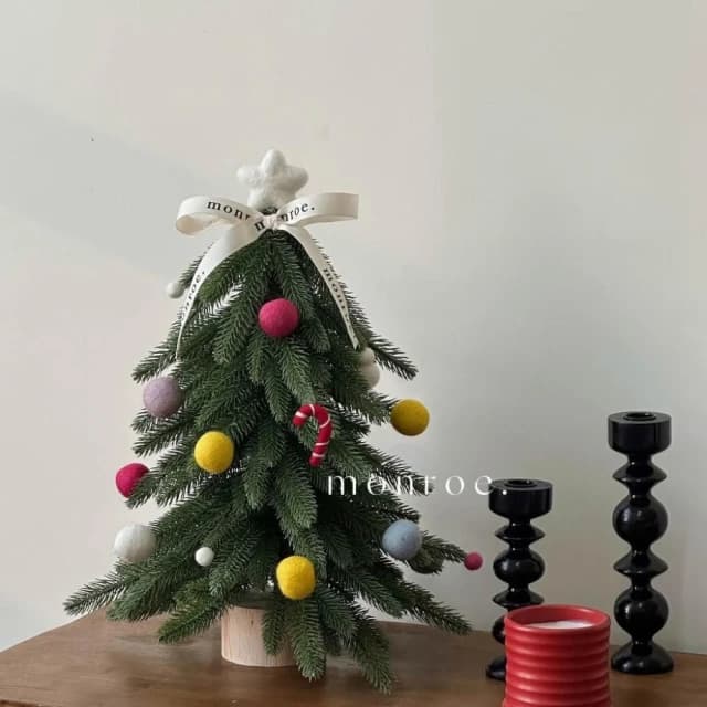 小型聖誕樹(耶誕樹/聖誕樹/桌面聖誕樹/聖誕裝飾/DIY/禮物/交換禮物/聖誕節)