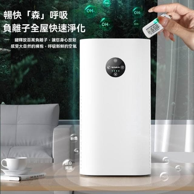 【Felsted 菲仕德】家用台式負離子空氣淨化器（空氣清淨機 淨化機 去除異味 除臭 濾芯）