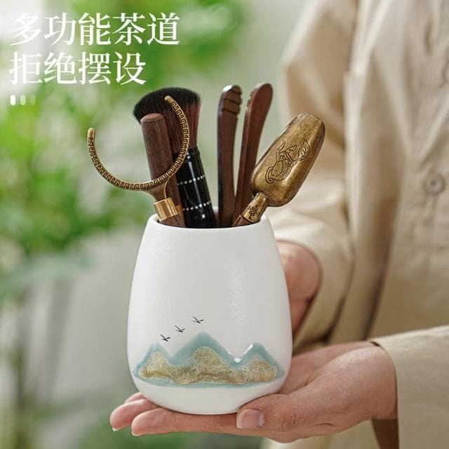 四季風家居 自動茶壺功夫茶具套裝家用輕奢高檔石磨懶人泡茶神器陶瓷喝茶杯