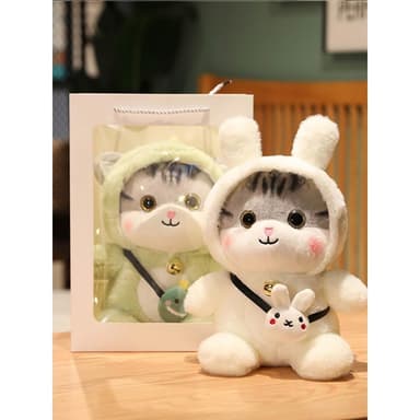 可愛貓咪玩偶公仔小貓毛絨玩具女孩布娃娃兒童安撫睡覺抱生日禮物