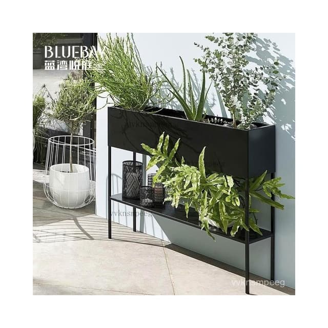 免運#包發票#陽臺花架 花盆 花架 盆栽架 多肉植物架 北歐戶外雙層大型花架隔斷植物架室外陽臺落地式庭院綠植架