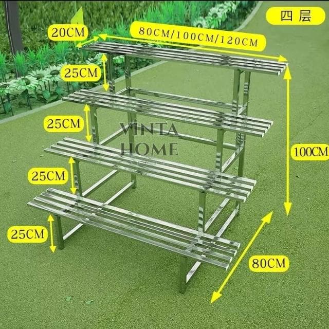 全台❀最低 花架 花盆架 植物架 盆栽架 階梯式花盆架 陽臺花架 戶外花架 不銹鋼花架 落地式花架 不鏽鋼花架