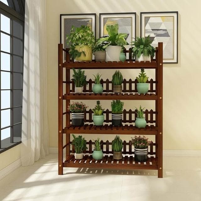 花架 松木植物架 實木花盆架 室內多層特價置物架 落地式盆栽架 多肉陽台客廳綠蘿窗台花盆置物架 鞋架