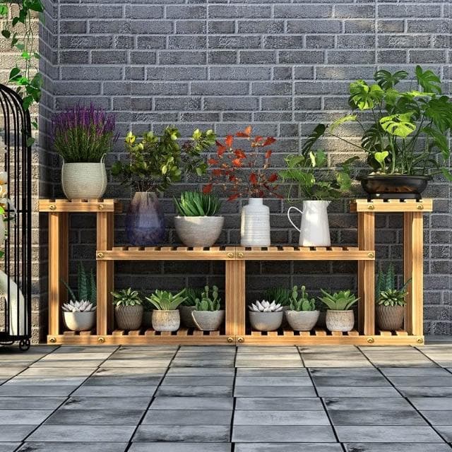 花架 金魚缸架 陽台綠蘿盆栽架 落地式植物架 客廳花盆多肉特價花架 室內實木客廳落地置物架 花園植物架