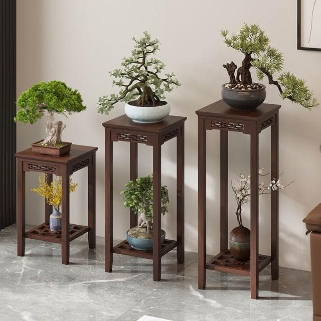 植物架 聚寶盆架 盆栽架 裝飾架 藝品架 花瓶架 財位桌 花台 四方花台 花台櫃 花架 實木花架 高腳花架桌 花架置物架