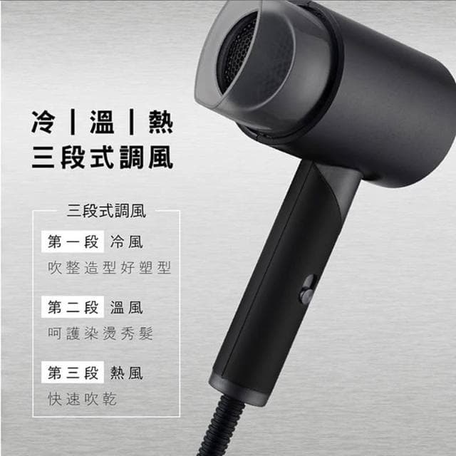 【AWSON 歐森】1200W大風量  速乾負離子折疊吹風機 LD565