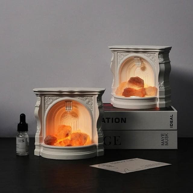壁爐水晶石精油香薰 浪漫居家氛圍神器 香氛療癒與高質感裝飾