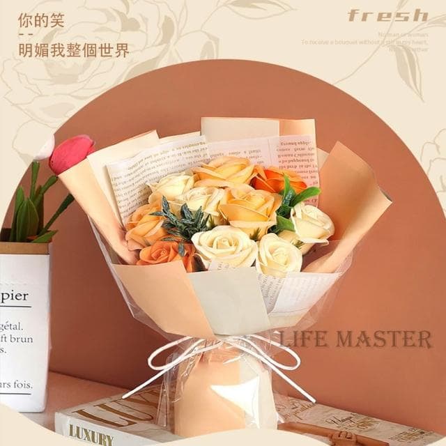 玫瑰香皂花束禮盒組 香皂花禮盒 永生花束 紀念日 情人節 節慶送禮 畢業花束 告白畢業七夕 生日禮物