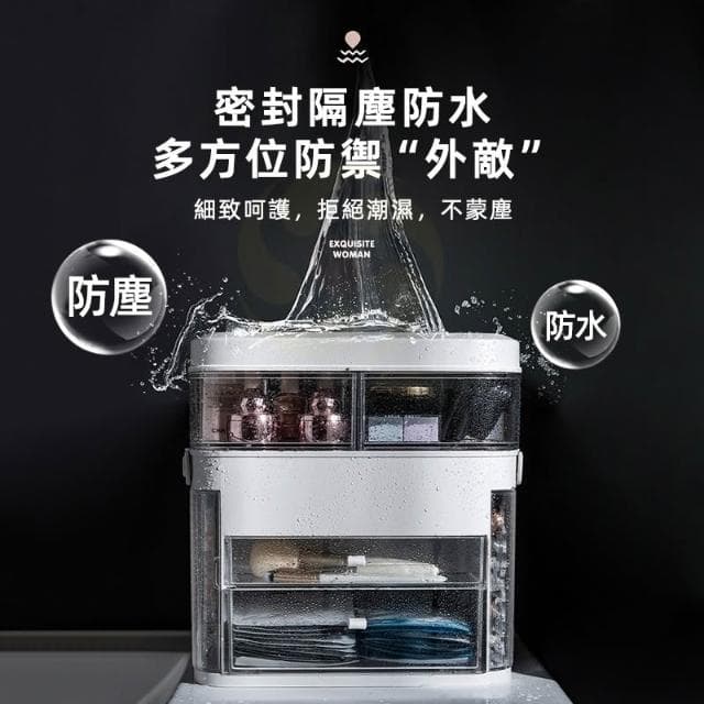 化妝品收納盒 彩妝收納 化妝品桌面收納 桌面置物架 口紅收納盒 保養品收納 收纳箱 化妝品收納箱