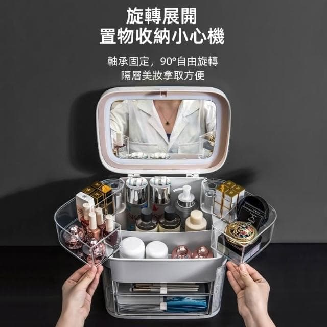 化妝品收納盒 彩妝收納 化妝品桌面收納 桌面置物架 口紅收納盒 保養品收納 收纳箱 化妝品收納箱