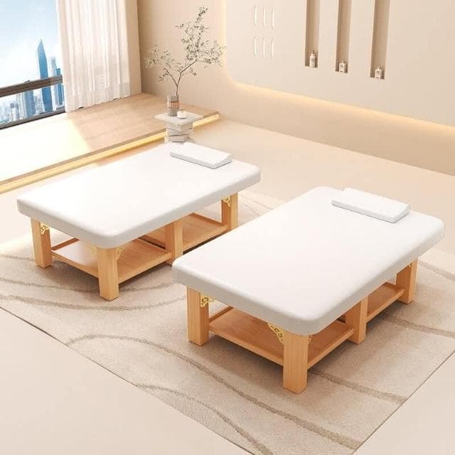 ⭐下殺價⭐泰式按摩床 实木加宽按摩床 美容院专用理疗床 美体折叠推拿床 家用床