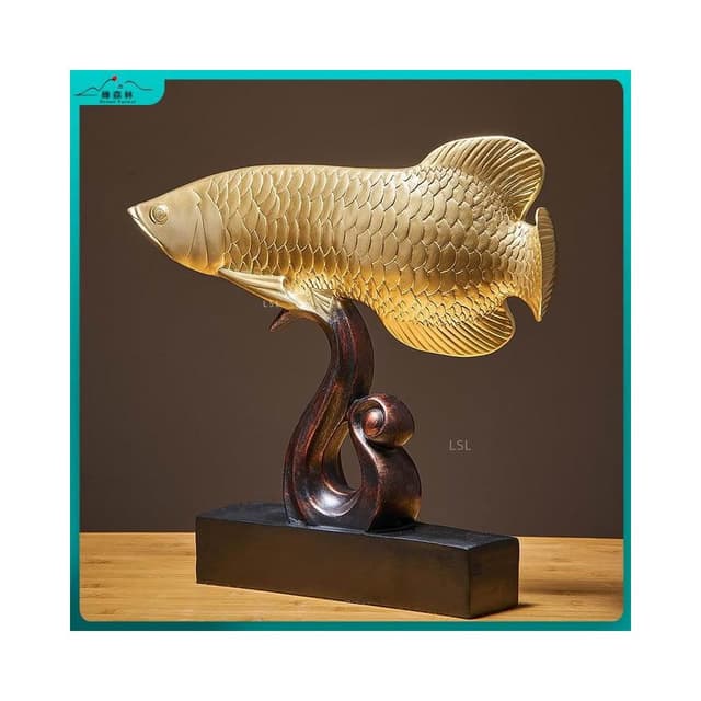 可開發票 免運 居家裝飾 客廳擺設 房間擺飾  房間擺飾 招財擺件 風水擺件 龍魚擺件 喬遷禮品 開業禮物 家居擺設