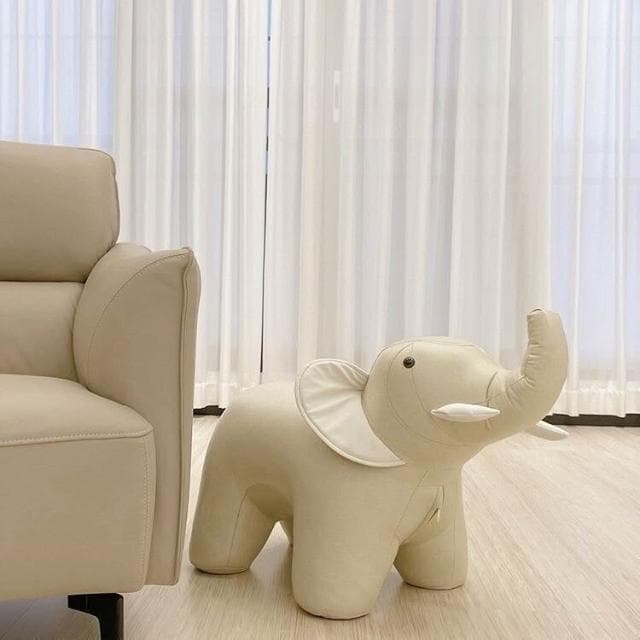 小紅書衕款大象動物坐凳兒童凳子客廳擺件家用換鞋凳喬遷生日禮物