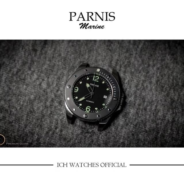 ICHco 實體門市  PARNIS 深潛艦機械錶 單向可動式潛水圈 手錶 男錶 生日禮物 潛水錶 PAM508