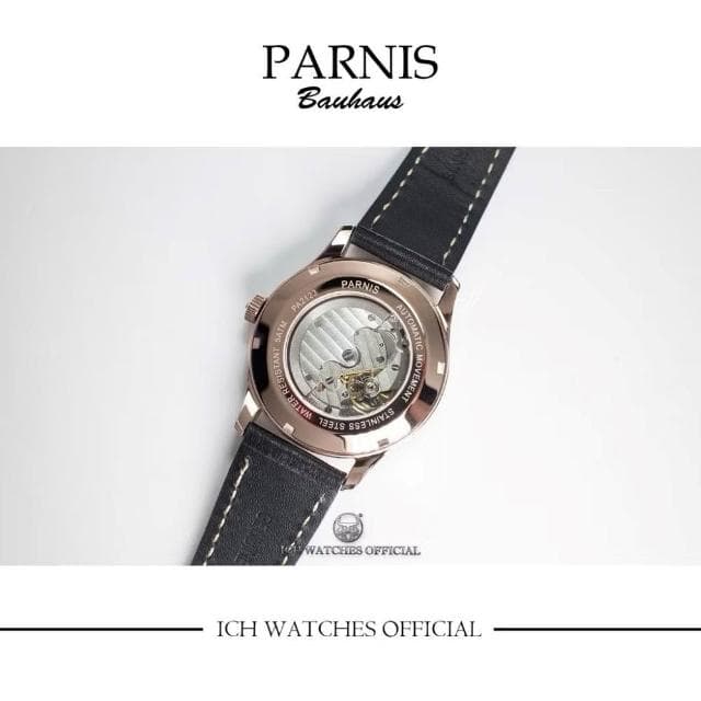 ICHco 實體門市 瑞士Parnis-Bauhaus包豪斯系列商務腕錶-機械錶正裝錶西裝穿搭手錶男錶女錶飛行錶生日禮物情人節禮物送禮