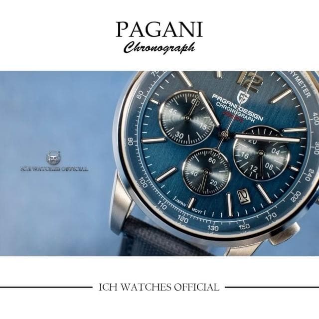 【Pagani 帕加尼】ICHco 實體門市 美國Pagani Design PD-YS008 三眼計時錶手錶-賽車錶男錶女錶運動錶精品錶生日禮物父親節禮物