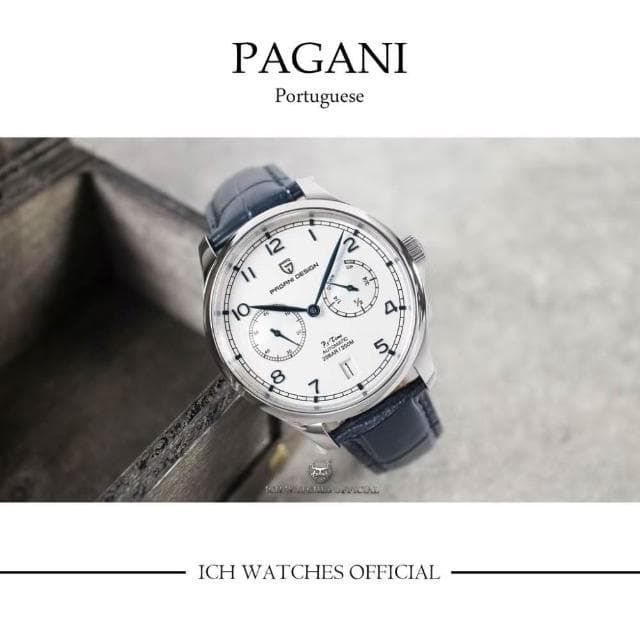 【Pagani 帕加尼】ICHco 實體門市 美國Pagani Design PD1722 葡萄牙系列機械錶飛行錶-手錶男錶女錶三眼計時錶生日禮物生日禮物父親節禮物