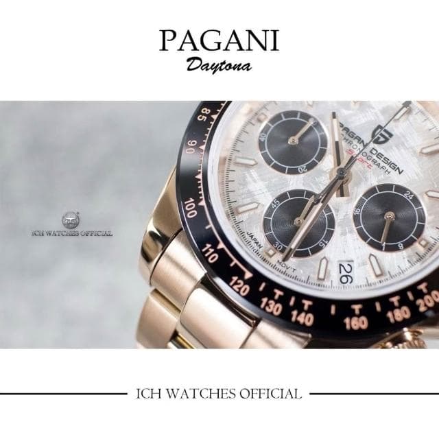【Pagani 帕加尼】ICHco 實體門市 美國Pagani Design PD1644 Daytona系列類隕石面賽車錶-手錶運動錶男錶女錶生日禮物情人節