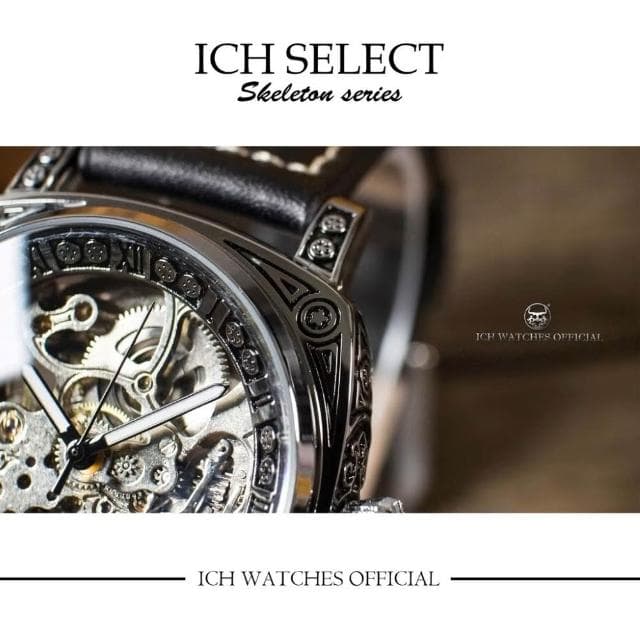 ICHco 實體門市 ICH SELECT 鏤空機械錶義大利海軍-男錶女錶運動錶正裝錶情人節禮物生日禮物父親節禮物