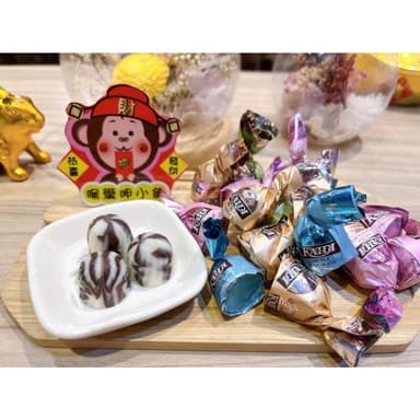 喉愛呷小舖 威尼斯風味雙色可可球 250g 1000g/包奶素 巧克力 過年 春節必買