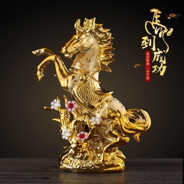 陶瓷 招財金馬 馬到成功 立馬成功 開運 招財擺飾 玄關擺飾 財位擺飾 喬遷 開幕 開幕送禮 交換禮物