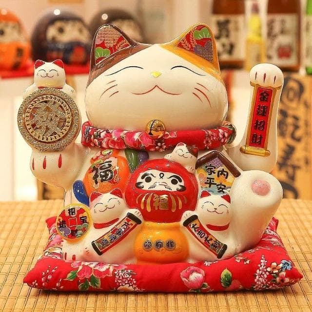 招財貓 轉運輪 自動招手 招財貓擺飾 存錢筒 居傢裝飾 日式風招財貓 入厝禮物 交換禮物 開幕送禮