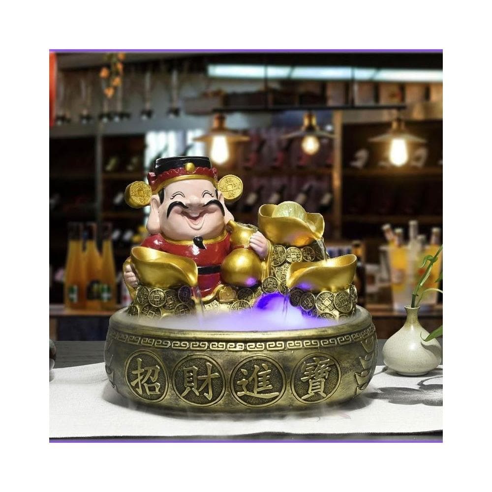 財神爺 招財進寶 招財擺飾 招財水流盆 聚寶盆 水流擺飾 流水擺飾 流水盆 開運 風水擺件 風水擺飾 開業 喬遷 禮物
