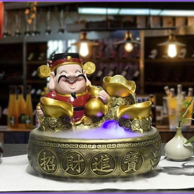 財神爺 招財進寶 招財擺飾 招財水流盆 聚寶盆 水流擺飾 流水擺飾 流水盆 開運 風水擺件 風水擺飾 開業 喬遷 禮物