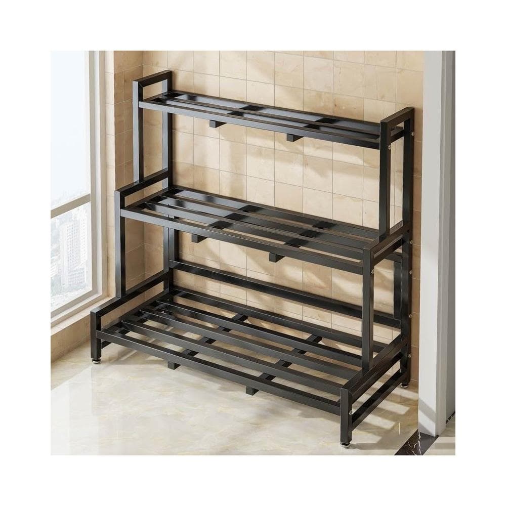 熱賣款 多層花架 花盆 花架 花架 實木花架盆栽架 多肉植物架 陽臺花架 花盆架  店鋪熱銷 花架子室內家用鐵藝不銹鋼置