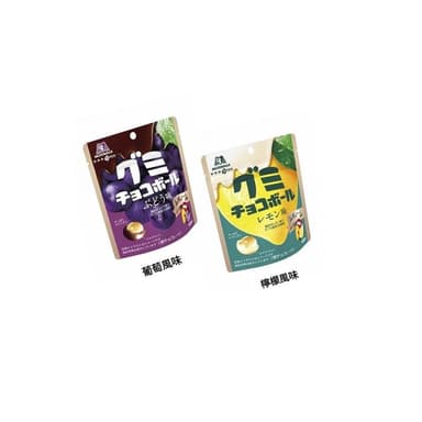 【森永製】+爆買日本+ MORINAGA 森永 大嘴鳥 葡萄/檸檬風味 軟糖可可球 47g QQ球 軟糖夾心 巧克力 日本原裝進口