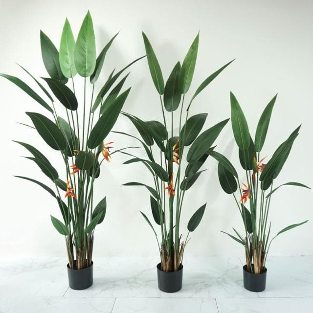 仿真美人蕉天堂鳥帶花植物盆栽落地盆栽北歐鶴望蘭辦公室室內綠植