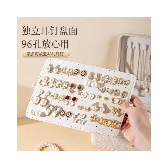 🔥全臺免運 免稅 🔥 廠家直發 首飾盒多層大容量耳飾耳釘戒指耳環項鏈高檔防氧化手飾品收納